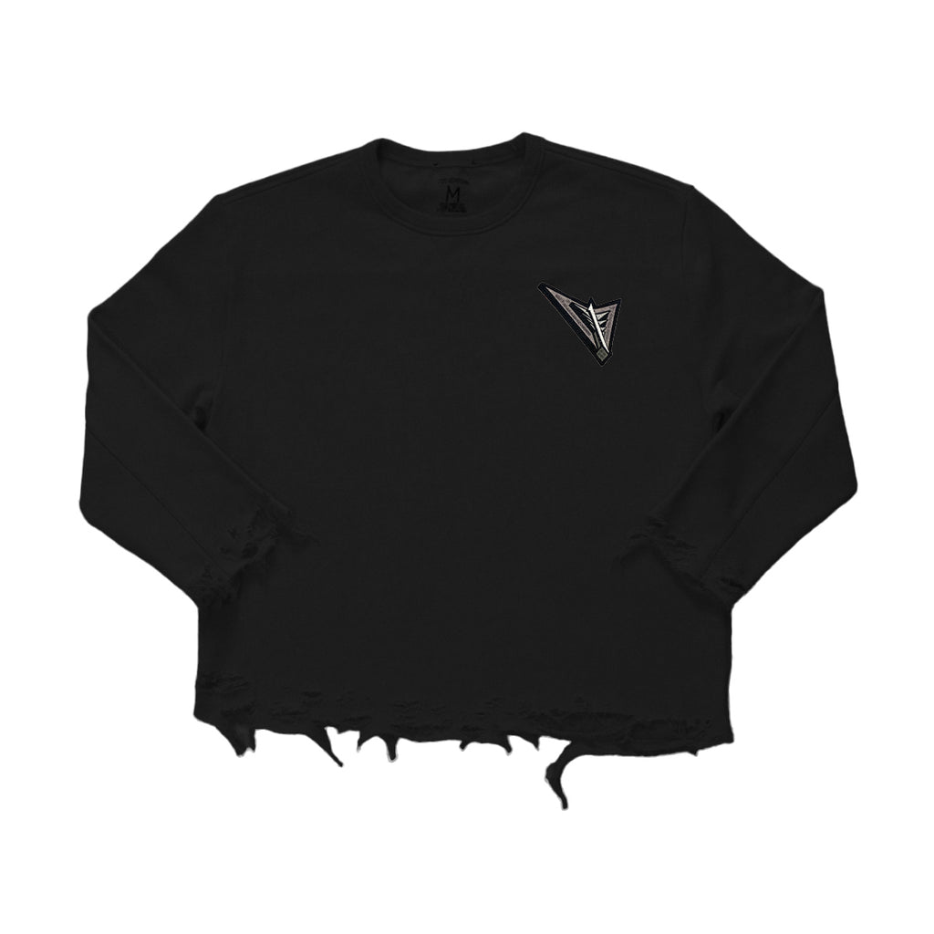 ANGEL Distressed Crewneck Sweater